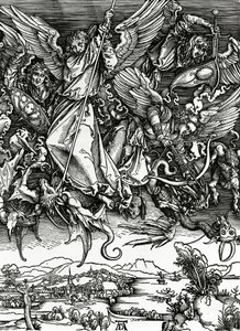 San Michele che combatte il drago, 1498